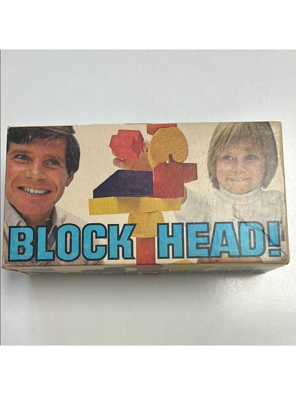 Vintage Block Head! Stacking Game Complete Set